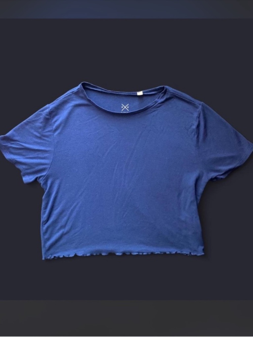 PacSun Women's Crop Tee - Royal Blue